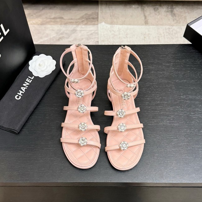 Chanel Sandals Laminated Lambskin 66964-5