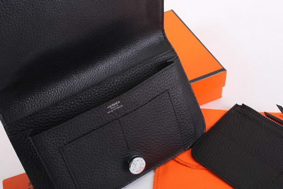 Hermes Dogon Combined Wallets A508 Black Hermes Dogon Combined Wallets A508 Black
