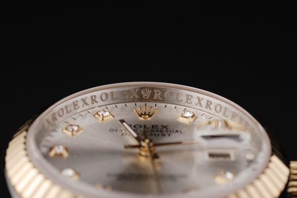 Rolex Datejust Golden Cutwork White Surface Watch-RD2369 Rolex Datejust Golden Cutwork White Surface Watch-RD2369
