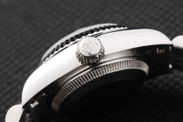 Rolex Datejust Mechanism Silver Bezel&Black Surface Watch-RD2452 Rolex Datejust Mechanism Silver Bezel&Black Surface Watch-RD2452